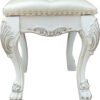 Dresden II - Vanity Stool - Bone White - Image 2