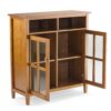 Warm Shaker - Medium Storage Media Cabinet - Light Golden Brown - Image 2