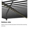 Adam - Twin Over Full Bunk Guard Rail - Black With White Mesh - Image 17
