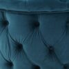 Elegant Velvet Ottoman Footstool - Teal - Image 10