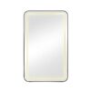 Rectangle Medicine Cabinet Mirror Bathroom Mirror With Storage Wall Mounted Medicine Mirror Cabinet With LED - Black - Image 13