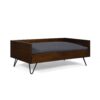 Dog Bed With Sleek Hairpin Legs - Reclaimed Oak / Iron - Image 2