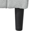 Mid-Century Modern Linen Corner Lounge Chair, Upholstered Indoor Chaise Lounge, Sleeper Sofa - Gray - Image 13