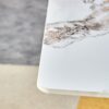 Dining Table, Paired With Electroplated Golden Butterfly Table Legs - Gold / White - Image 13