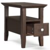 Acadian - Narrow Side Table With Drawer - Brown - Image 11