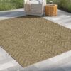 Earth - 2'7" X 7'3" Indoor, Outdoor Area Rug - Natural, Mocha - Image 3