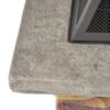 Outdoor Wood Bruning Magnesium Oxide Fire Pit With Lid - Stone Gray - Image 11
