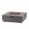 Modern Square Iron Fire Pit 50, 000 Btu - Stone Gray - Image 12