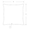 Pillows, Square, Insert Included, Decorative Throw, Hypoallergenic And Stylish Appearance (Set of 2) - Gray - Image 4