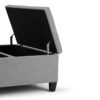 Ellis - Coffee Table Storage Ottoman - Dove Gray - Image 5