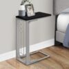 Accent Table, C - Shaped, Transitional - Black - Image 4