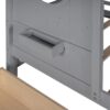Twin Size House Bed With 2 Drawers, Kids Bed With Storage Shelf - Gray - Image 12