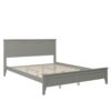 Queen Modern Solid Wood Platform Bed - Gray - Image 3