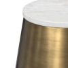 Benning - Side Table - Antique Brass / White - Image 5