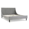 Aspen - Queen Vertical Tufted Modern Headboard Platform Bed Set - Opal Gray - Image 3