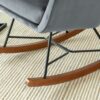 Hannah - Mid-Century Modern Rocking Chair - Gray - Image 4