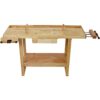 55" Wood Workbench For Garage Workshop And Home - Natural - Image 3