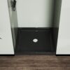 Black Shower Pan 36 In X 36 In Shower Base Single - Threshold - Black - Image 2