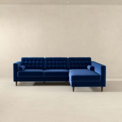 Christian - Sectional Sofa Right Facing - Blue