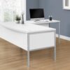 Computer Desk, Home Office, Commercial Grade, Contemporary & Modern - White - Image 3