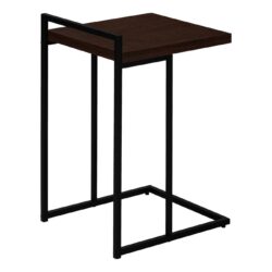 Accent Table, C - Shaped, Versatile Design - Espresso