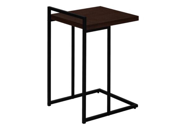 Accent Table, C - Shaped, Versatile Design - Espresso