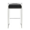 Fuji - Contemporary Stackable Counter Stool (Set of 3) - Black - Image 5