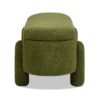 Hugo - Oval Fully Upholstered Storage Bench - Moss Green - Image 4