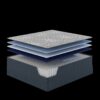 California King Firm Mattress ComfortCare Hybrid CosmoRest - Gray Mix - Image 2