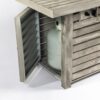 54" Propane Gas Fire Pit Table, 50000 Btu Rectangular Steel Fire Pit With Imitation Wood Grain For Outside Patio Deck Garden Courtyard - Light Beige - Image 5