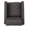 Macedonia - Mid Century Modern Button Tufted Fabric Recliner - Slate - Image 15