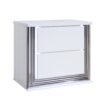 Moon - Smooth Nightstand With LED - White - Image 3