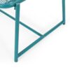 Outdoor Side Table With Mesh Design - Teal - Image 5