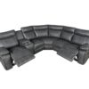 Home Theater Seating Manual Recliner With Cup Holder, Hide - Away Storage Reclining Sofa For Living Room, Home Theater - Gray - Image 11