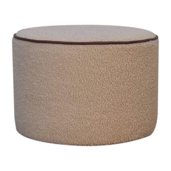 Serenity - Large Round Footstool - Chestnut