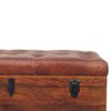 Buffalo - Hide Leather Storage Trunk - Brown - Image 10