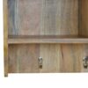 Floating Coat Rack With 3 Shelves - Beige - Image 5