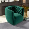 Delaney - Swivel Stylish Chair - Green - Image 17