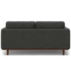 Morrison - Upholstered Sofa And Ottoman Set - Charcoal Gray
