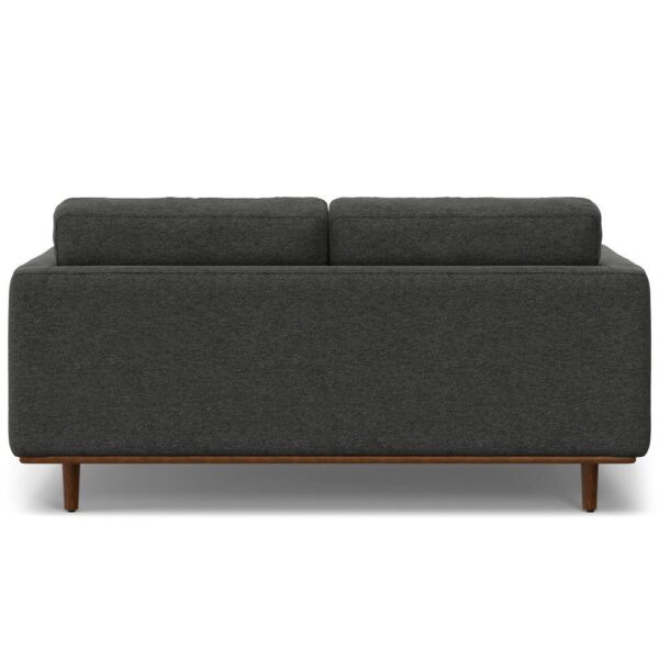 Morrison - Upholstered Sofa And Ottoman Set - Charcoal Gray
