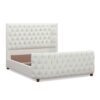 Brooklyn - Queen Tufted Panel Bed Headboard And Footboard Set - Antique White - Image 5