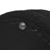 Fuji - Oversized Round Storage Ottoman - Ebony Black - Image 6