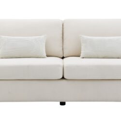 Mariko - 3 Piece Living Room Set Sofa Loveseat Chair - Beige