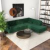 Brooke - Sectional Sofa Right Facing - Green - Image 7