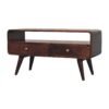 Curved Media Unit - Walnut - Image 3
