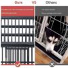 Heavy Duty Dog Cage Pet Crate With Roof & Window On Roof - Black - Image 2