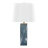Curvo - Square Contemporary Table Lamp - Blue / Gold / White - Image 3