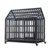 Heavy Duty Dog Cage Pet Crate With Roof & Window On Roof - Black - Image 20