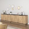 Multi Functional Sideboard, An Ideal Choice For TV And Tableware Storage In Modern Homes - Black - Image 15