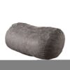 Flora - Traditional 6.5 Foot Suede Bean Bag - Charcoal - Image 5